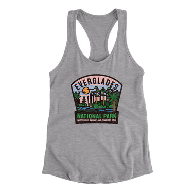 Everglades National Park Badge Women's Racerback Tank-Allegiant Goods Co. Vintage Sports Apparel