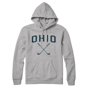 Ohio Golf Hoodie-Heather Grey-Allegiant Goods Co. Vintage Sports Apparel