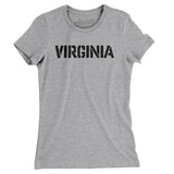 Virginia Military Stencil Women's T-Shirt-Allegiant Goods Co. Vintage Sports Apparel