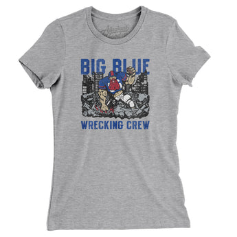 Big Blue Wrecking Crew Women's T-Shirt-Allegiant Goods Co. Vintage Sports Apparel