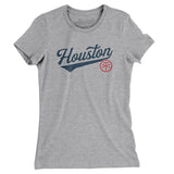 Houston Vintage Script Women's T-Shirt-Allegiant Goods Co. Vintage Sports Apparel