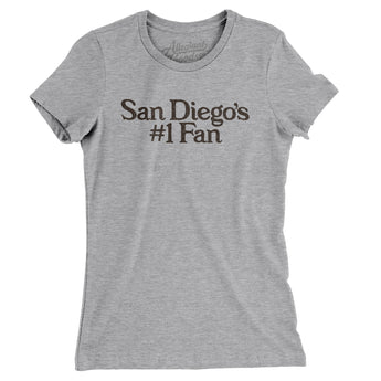San Diego's Number 1 Fan Women's T-Shirt-Allegiant Goods Co. Vintage Sports Apparel