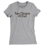 San Diego's Number 1 Fan Women's T-Shirt-Allegiant Goods Co. Vintage Sports Apparel