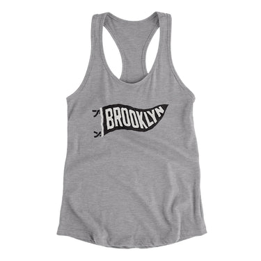 Brooklyn Pennant Women's Racerback Tank-Allegiant Goods Co. Vintage Sports Apparel