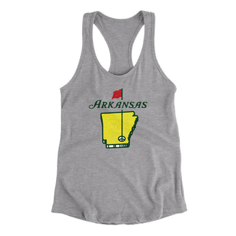Arkansas Golf Women's Racerback Tank-Allegiant Goods Co. Vintage Sports Apparel