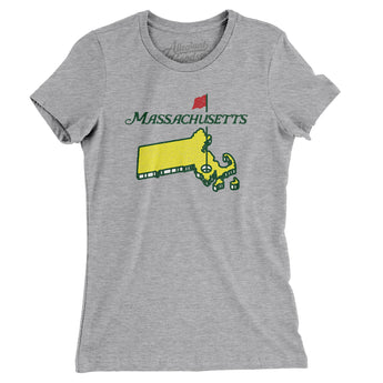 Massachusetts Golf Women's T-Shirt-Allegiant Goods Co. Vintage Sports Apparel