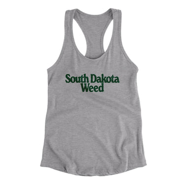 South Dakota Weed Women's Racerback Tank-Allegiant Goods Co. Vintage Sports Apparel