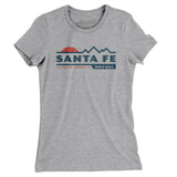 Santa Fe Mountain Sunset Women's T-Shirt-Heather Grey-Allegiant Goods Co. Vintage Sports Apparel