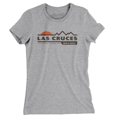 Las Cruces Mountain Sunset Women's T-Shirt-Heather Grey-Allegiant Goods Co. Vintage Sports Apparel
