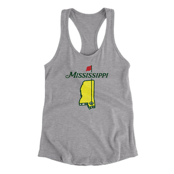 Mississippi Golf Women's Racerback Tank-Allegiant Goods Co. Vintage Sports Apparel
