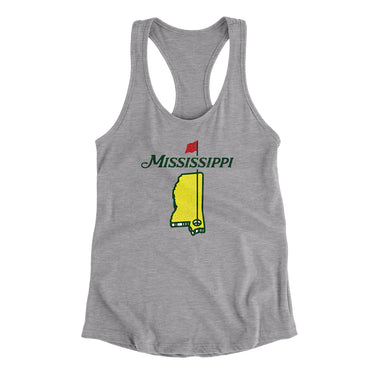 Mississippi Golf Women's Racerback Tank-Allegiant Goods Co. Vintage Sports Apparel