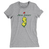 New Jersey Golf Women's T-Shirt-Heather Grey-Allegiant Goods Co. Vintage Sports Apparel