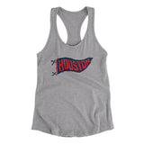 Houston Pennant Women's Racerback Tank-Allegiant Goods Co. Vintage Sports Apparel