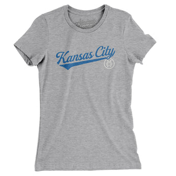 Kansas City Vintage Script Women's T-Shirt-Allegiant Goods Co. Vintage Sports Apparel