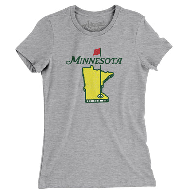 Minnesota Golf Women's T-Shirt-Heather Grey-Allegiant Goods Co. Vintage Sports Apparel
