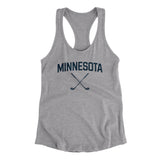 Minnesota Golf Women's Racerback Tank-Heather Grey-Allegiant Goods Co. Vintage Sports Apparel