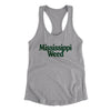 Mississippi Weed Women's Racerback Tank-Heather Grey-Allegiant Goods Co. Vintage Sports Apparel