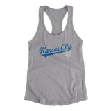 Kansas City Vintage Script Women's Racerback Tank-Allegiant Goods Co. Vintage Sports Apparel