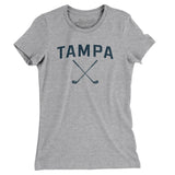 Tampa Golf Women's T-Shirt-Heather Grey-Allegiant Goods Co. Vintage Sports Apparel