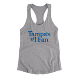 Tampa's Number 1 Fan Women's Racerback Tank-Allegiant Goods Co. Vintage Sports Apparel