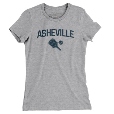 Asheville Pickleball Women's T-Shirt-Heather Grey-Allegiant Goods Co. Vintage Sports Apparel