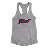 Cleveland Pennant Women's Racerback Tank-Heather Grey-Allegiant Goods Co. Vintage Sports Apparel