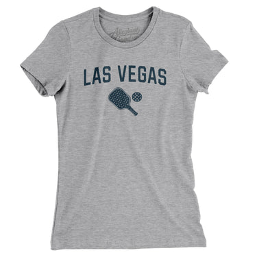 Las Vegas Pickleball Women's T-Shirt-Heather Grey-Allegiant Goods Co. Vintage Sports Apparel