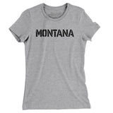 Montana Military Stencil Women's T-Shirt-Allegiant Goods Co. Vintage Sports Apparel