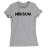 Montana Military Stencil Women's T-Shirt-Heather Grey-Allegiant Goods Co. Vintage Sports Apparel