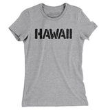 Hawaii Military Stencil Women's T-Shirt-Heather Grey-Allegiant Goods Co. Vintage Sports Apparel