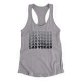 Las Vegas Repeat Women's Racerback Tank-Allegiant Goods Co. Vintage Sports Apparel