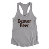 Denver Beer Women's Racerback Tank-Heather Grey-Allegiant Goods Co. Vintage Sports Apparel