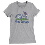 I Have A Tee Time In New Jersey Women's T-Shirt-Heather Grey-Allegiant Goods Co. Vintage Sports Apparel