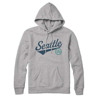 Seattle Vintage Script Hoodie-Allegiant Goods Co. Vintage Sports Apparel