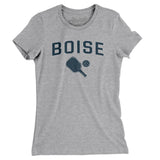 Boise Pickleball Women's T-Shirt-Heather Grey-Allegiant Goods Co. Vintage Sports Apparel