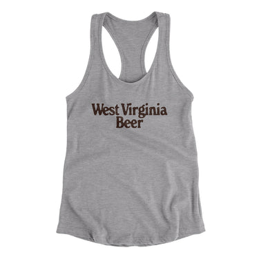 West Virginia Beer Women's Racerback Tank-Allegiant Goods Co. Vintage Sports Apparel