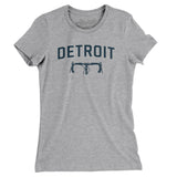 Detroit Cycling Women's T-Shirt-Heather Grey-Allegiant Goods Co. Vintage Sports Apparel