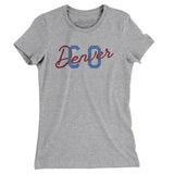 Denver Co Overprinted Women's T-Shirt-Heather Grey-Allegiant Goods Co. Vintage Sports Apparel