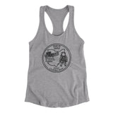 Ohio State Quarter Women's Racerback Tank-Heather Grey-Allegiant Goods Co. Vintage Sports Apparel