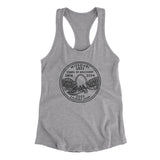 Missouri State Quarter Women's Racerback Tank-Heather Grey-Allegiant Goods Co. Vintage Sports Apparel