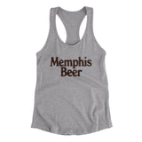 Memphis Beer Women's Racerback Tank-Heather Grey-Allegiant Goods Co. Vintage Sports Apparel