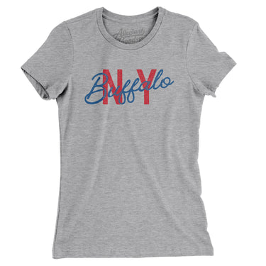 Buffalo Ny Overprinted Women's T-Shirt-Allegiant Goods Co. Vintage Sports Apparel