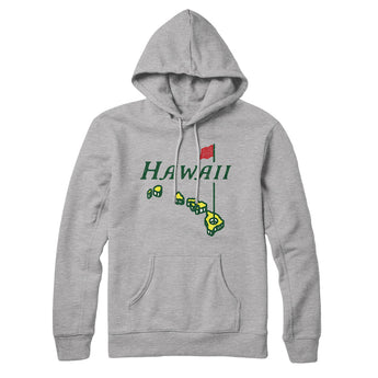 Hawaii Golf Hoodie-Heather Grey-Allegiant Goods Co. Vintage Sports Apparel