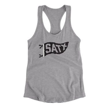Satx Pennant Women's Racerback Tank-Allegiant Goods Co. Vintage Sports Apparel