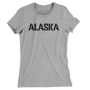 Alaska Military Stencil Women's T-Shirt-Allegiant Goods Co. Vintage Sports Apparel