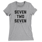 St. Pete 727 Women's T-Shirt-Heather Grey-Allegiant Goods Co. Vintage Sports Apparel