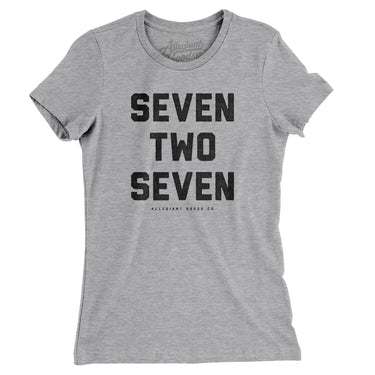 St. Pete 727 Women's T-Shirt-Heather Grey-Allegiant Goods Co. Vintage Sports Apparel