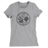 South Carolina State Quarter Women's T-Shirt-Heather Grey-Allegiant Goods Co. Vintage Sports Apparel