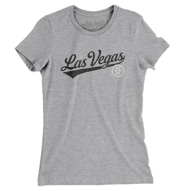 Las Vegas Vintage Script Women's T-Shirt-Allegiant Goods Co. Vintage Sports Apparel