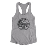 Alaska State Quarter Women's Racerback Tank-Allegiant Goods Co. Vintage Sports Apparel